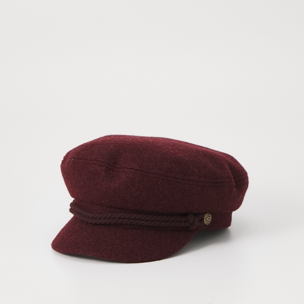 Brixton Mariner Cap in Burgundy